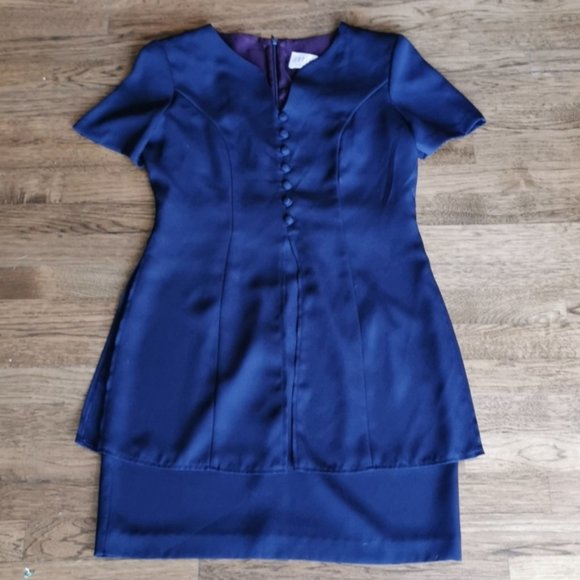 Vintage 80's Braemar Jeremy Scott Dress Power Suit 10 - Picture 1 of 7